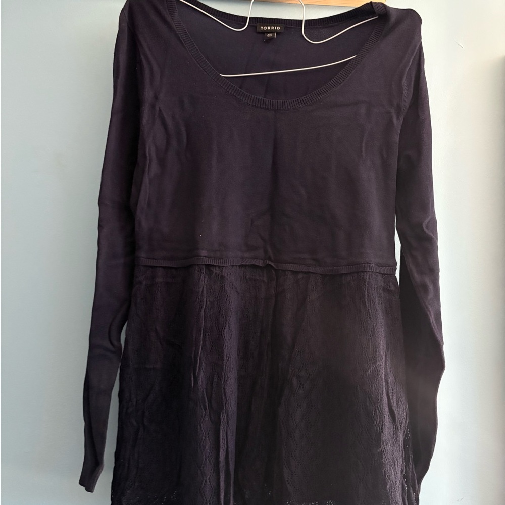 Torrid Navy Top